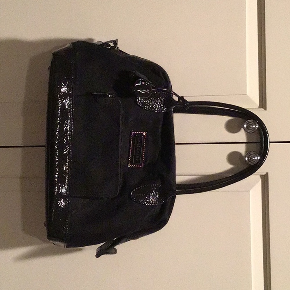 Longchamp Legende Handbag in Fabric & Patent